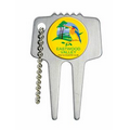 Domed Steel Divot Tool w/Chain *6 Day Production*